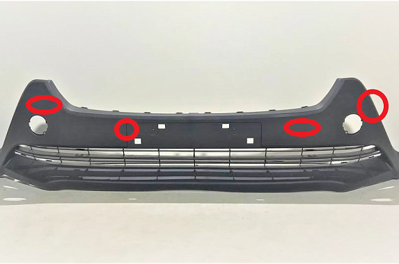 Бампер передний (нижняя часть) Toyota Rav4 2012-2015 (Китай / Потертости) Дисконт 20%