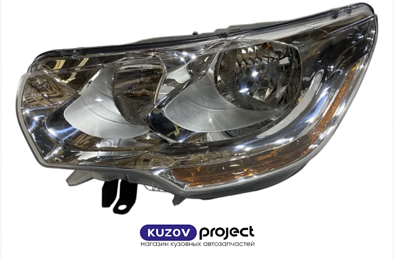 Фара левая с электрокорректором Citroen C4 2010-2016 (DEPO / Тайвань)